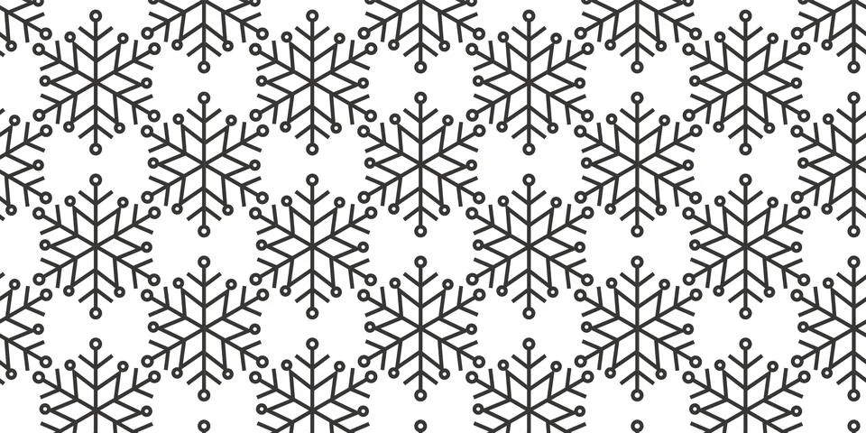 Christmas Snowflake patterns Backgrounds Illustrazione stock