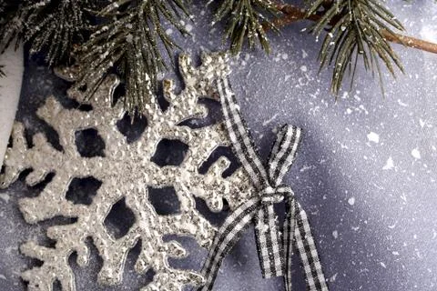 Christmas snowflake Stock Photos