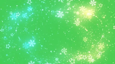 Christmas Snowflake Star Green Screen Overlay Stock-Footage 344730485
