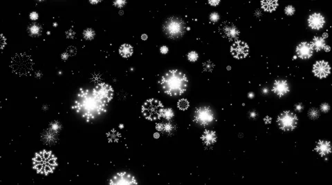 Christmas Snowflakes 2 matte Stock Footage 44170320