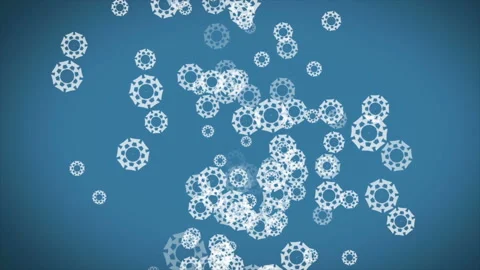 Christmas Snowflakes Background Stock Footage 87843750