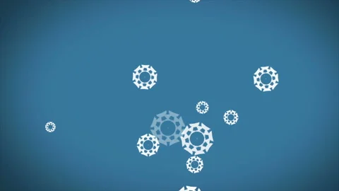 Christmas Snowflakes Background Vídeo Stock 87845452