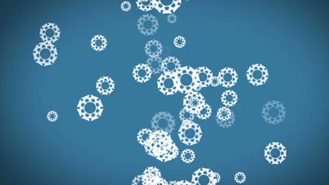 Christmas Snowflakes Background Stock Footage 87846376