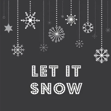 Christmas Snowflakes Background Stock Illustration