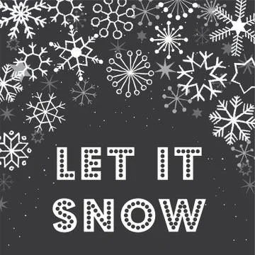 Christmas Snowflakes Background Stock Illustration