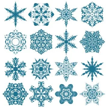Christmas snowflakes background Illustrazione stock