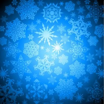 Christmas snowflakes background Stock-Illustration