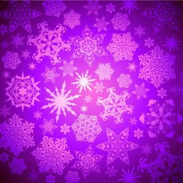 Christmas snowflakes background Stock Illustration