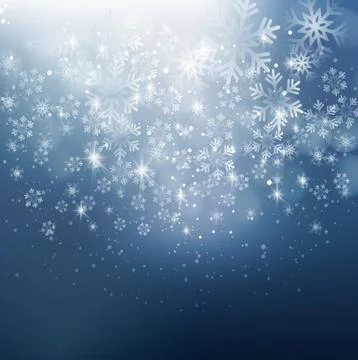Christmas snowflakes background Illustrazione stock