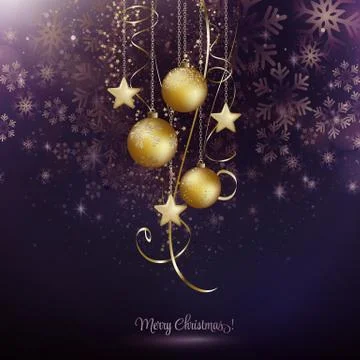 Christmas snowflakes background Illustrazione stock