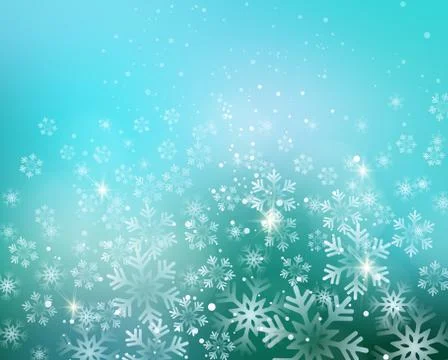 Christmas snowflakes background Stock Illustration