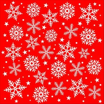 Christmas Snowflakes background. Vector Design Ilustração Stock