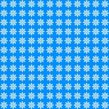 Christmas snowflakes on blue background Stock Illustration