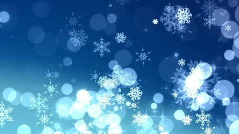Christmas Snowflakes Falling Stock Footage 76470232