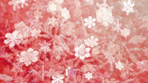 Christmas Snowflakes Falling Stock Footage 87483491