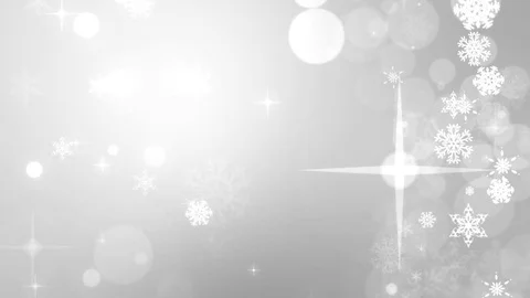 Christmas Snowflakes Falling, Loop-Able, Grey Version Stock Footage 76470199