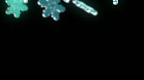 Christmas snowflakes Video stock 13720712