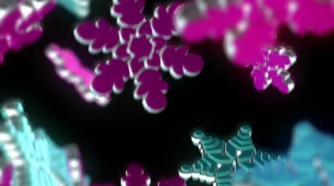 Christmas snowflakes Stock Footage 13735963