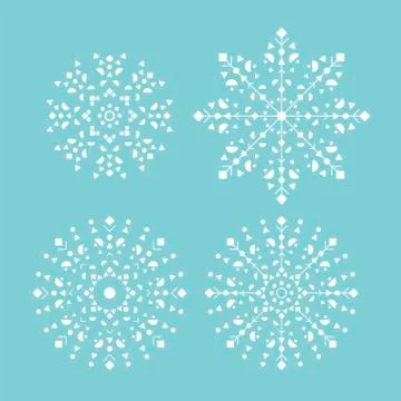 Christmas snowflakes Stock Illustration
