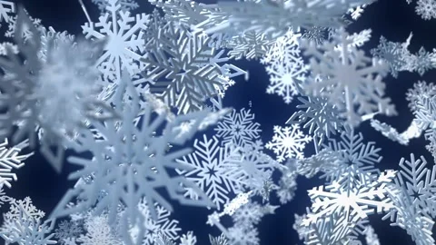 Christmas Snowflakes Logo Reveal Stock After Effects