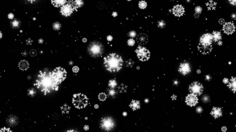 Christmas Snowflakes matte Stock Footage 44170352
