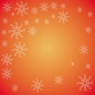 Christmas snowflakes on red background Stock Illustration