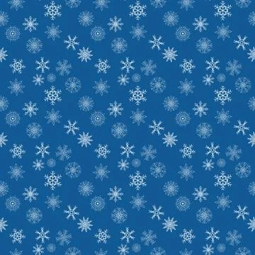 Christmas Snowflakes. seamless pattern. Background. Vector Illustration. Illustrazione stock