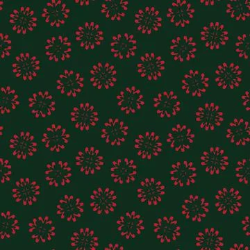 Christmas Snowflakes seamless pattern design Stock Illustration