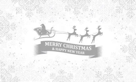 Christmas snowflakes vector background. Stock Illustration