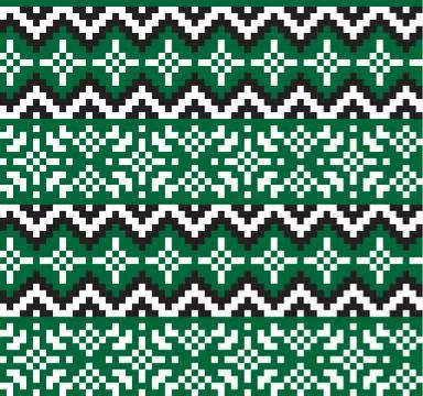 Christmas Snowflakes/Fair Isle Seamless Pattern Illustrazione stock