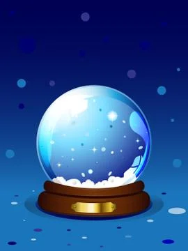 Christmas snowglobe Stock Illustration