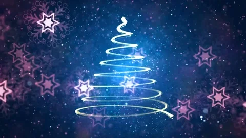 Christmas snowing background Stock Footage 98316485