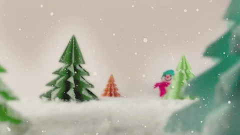 Christmas Snowman 4K UHD Background Video Footage for Winter Holiday Festiv.. Stock Footage 344839062