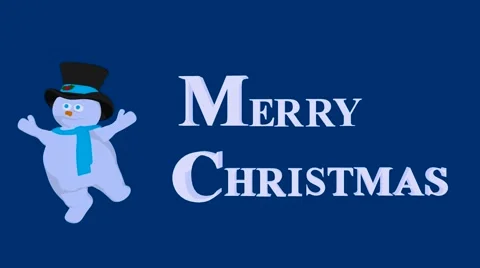 Christmas snowman Stock Footage 973802