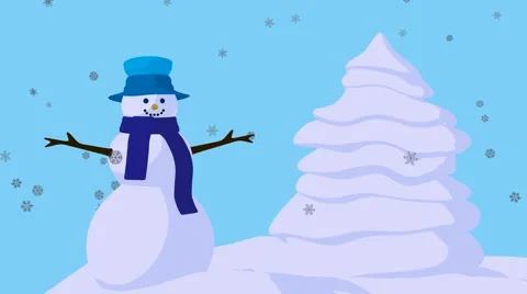 Christmas snowman Stock Footage 993619