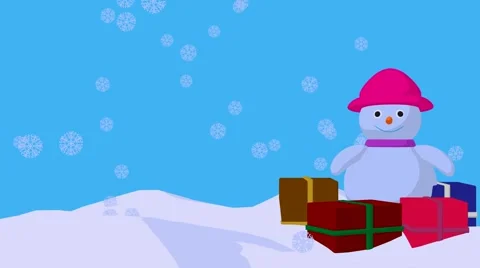 Christmas snowman Stock Footage 993633