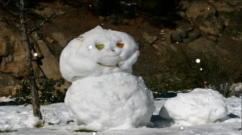 Christmas Snowman Video stock 8968825
