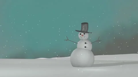 Christmas snowman 動画素材 12739165