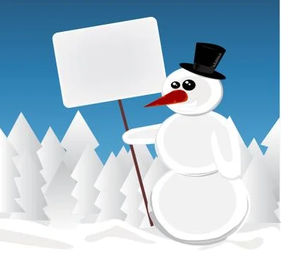 Christmas snowman Stock Illustration
