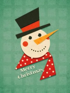Christmas snowman Ilustración de archivo