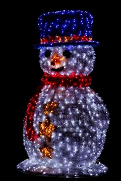 Christmas snowman Stock Photos