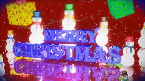 Christmas snowmen 動画素材 83829957