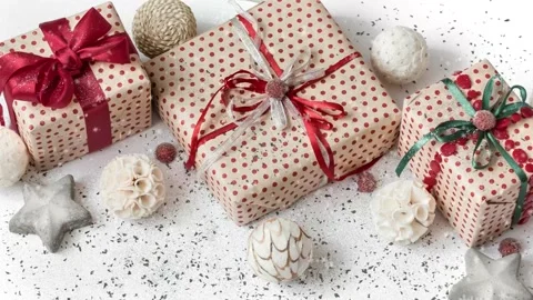 Christmas Snowmen Snowflakes Stock Footage 167046239
