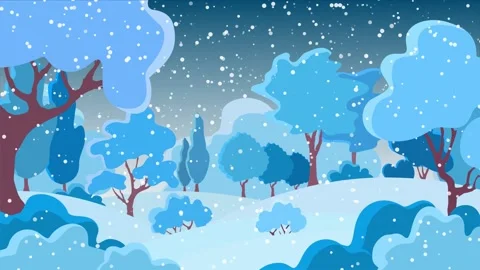 Christmas snowy forest. Stock Footage 142152257