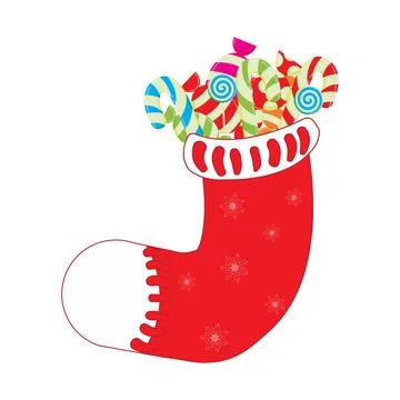 Christmas Sock Icon Stock Illustration