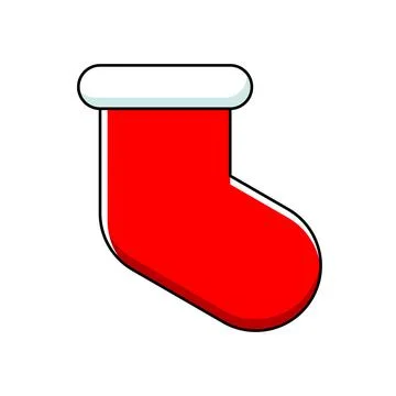 Christmas sock icon Stock Illustration