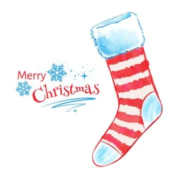 Christmas sock Stock Illustration