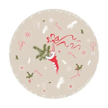 Christmas sock Illustrazione stock
