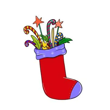 Christmas sock Stockillustratie