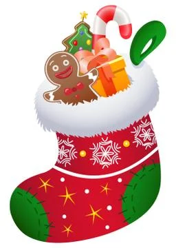 Christmas sock Stock Illustration
